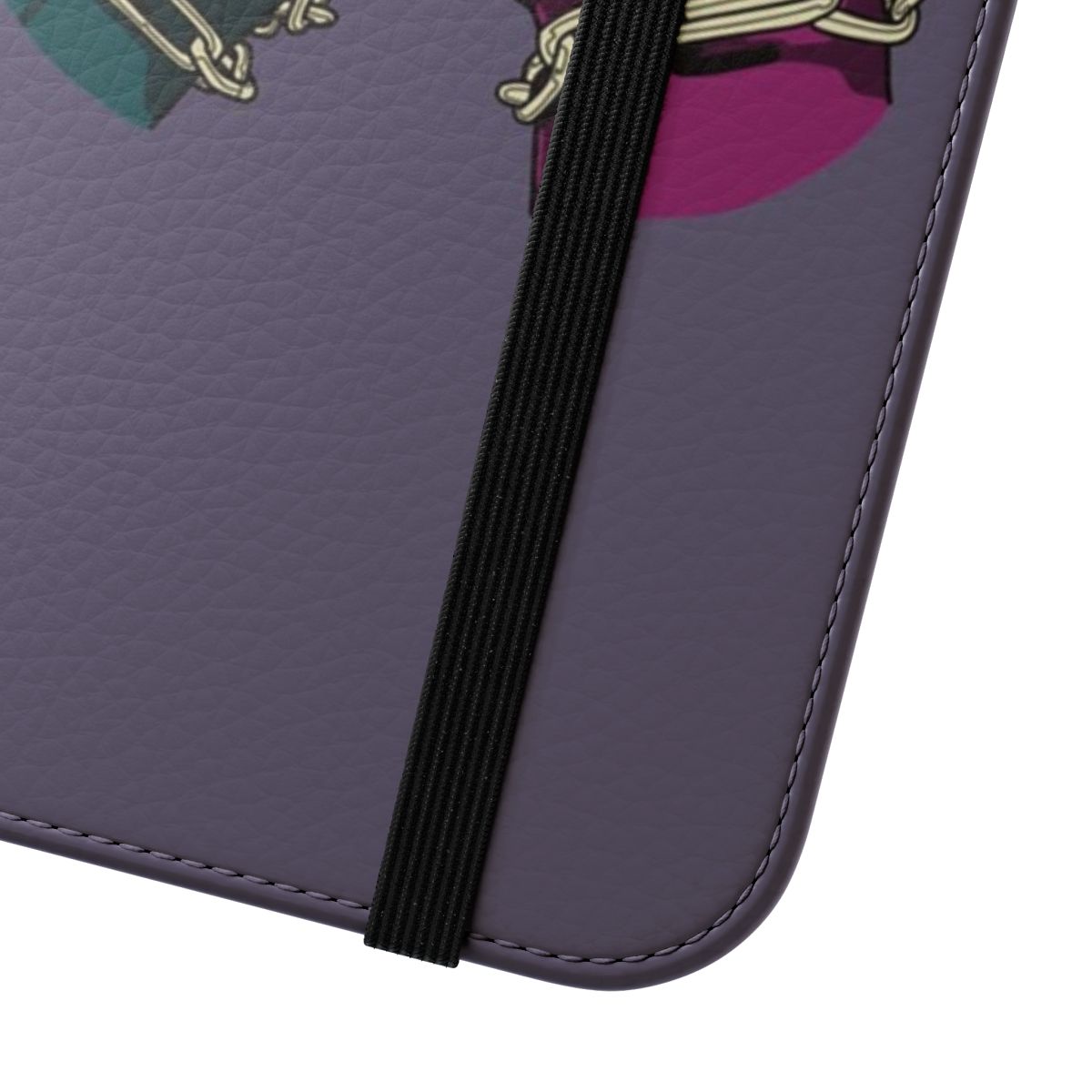 Flip cover phone case with hands-free design - Close Up