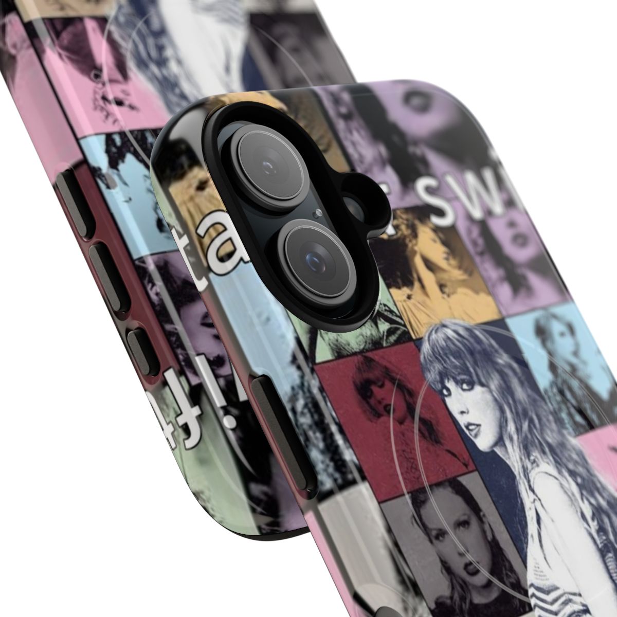 Magnetic tough phone case featuring Taylor Swift's Eras Tour design - Detail