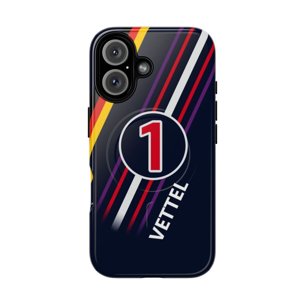 F1 2014 inspired phone case featuring Sebastian Vettel's number 1 design