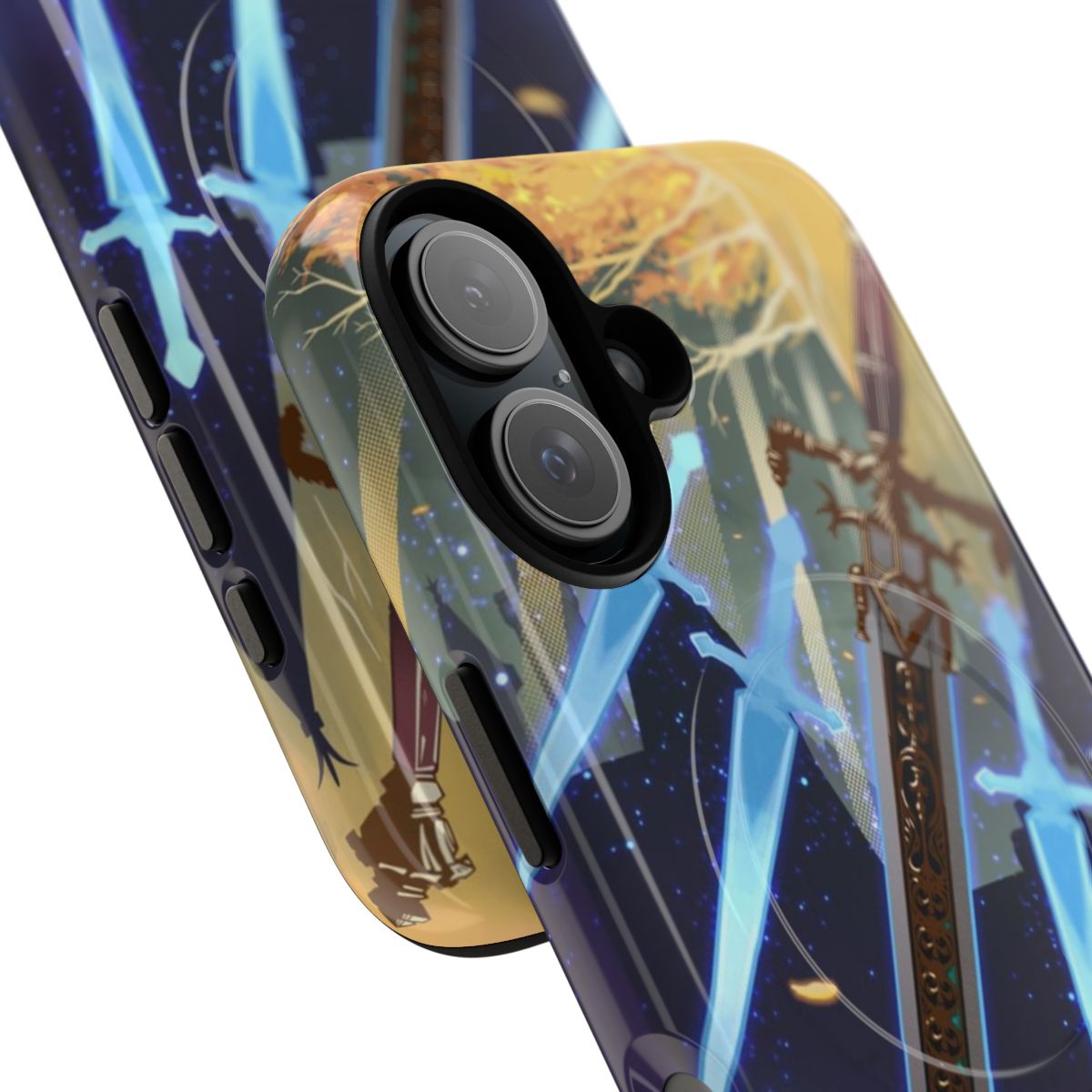 Magnetic Tough Phone Case featuring Elden Ring-inspired design and fantasy art elements - Detail