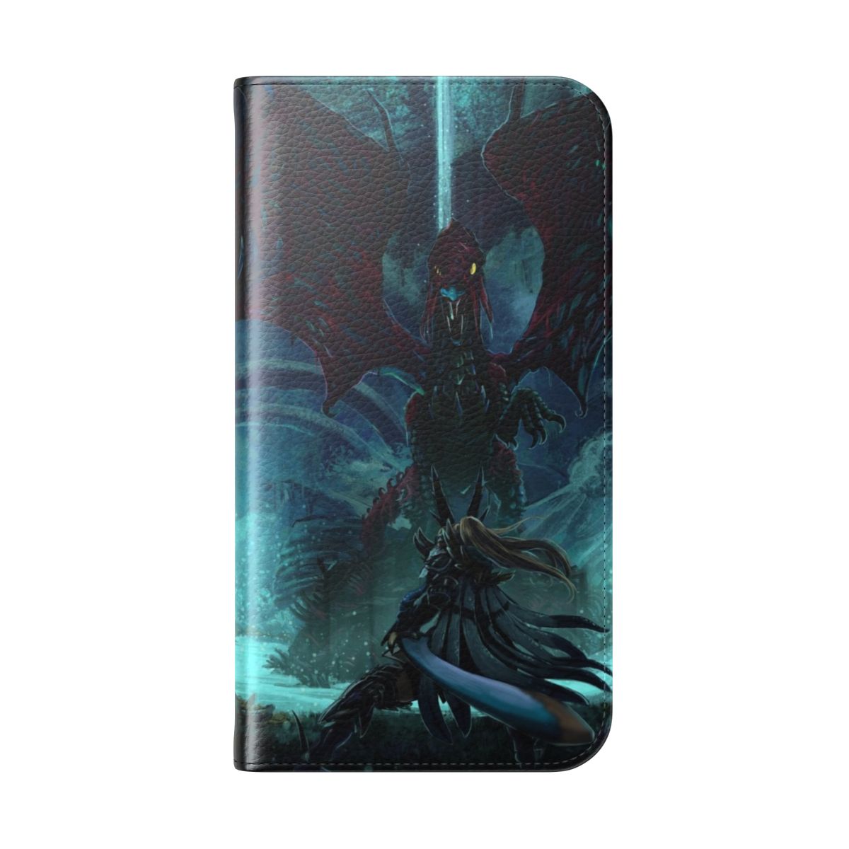 A dark and ominous phone case inspired by the Vaal Hazak and other creatures from Monster Hunter World - Folded Back