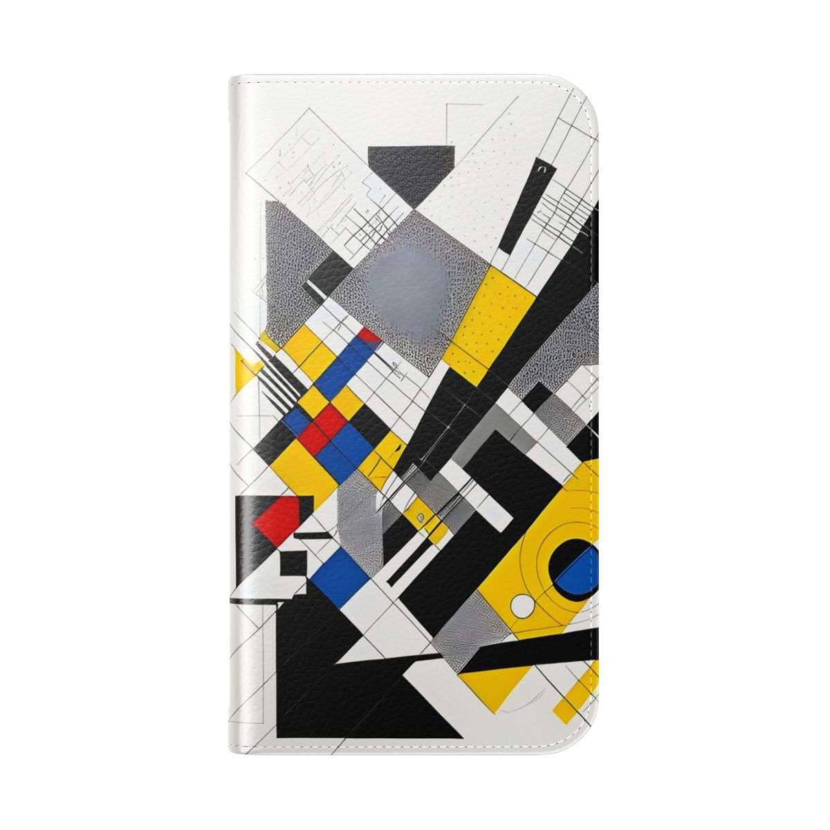 Colorful abstract art and geometric shapes phone case cover - Folded Back