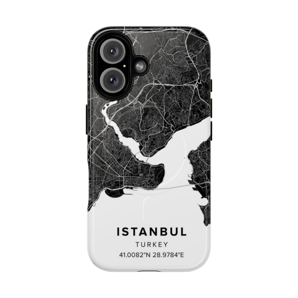 Stylish Istanbul City Map Magnetic Tough Phone Case