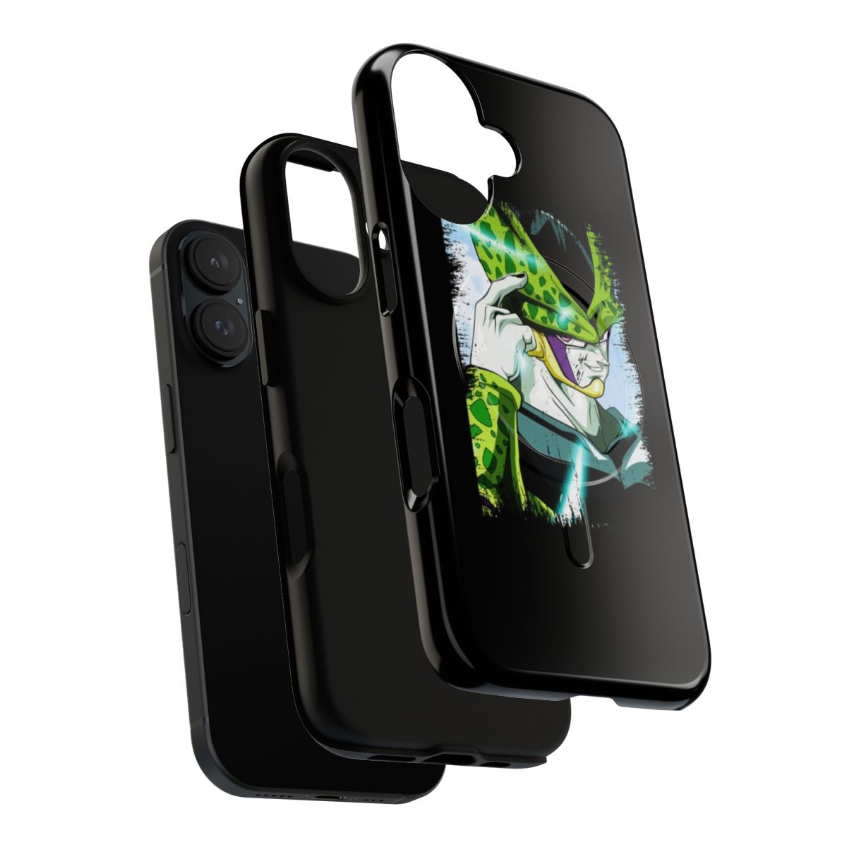 Tough phone case with classic Dragon Ball Z Cell design - Layers