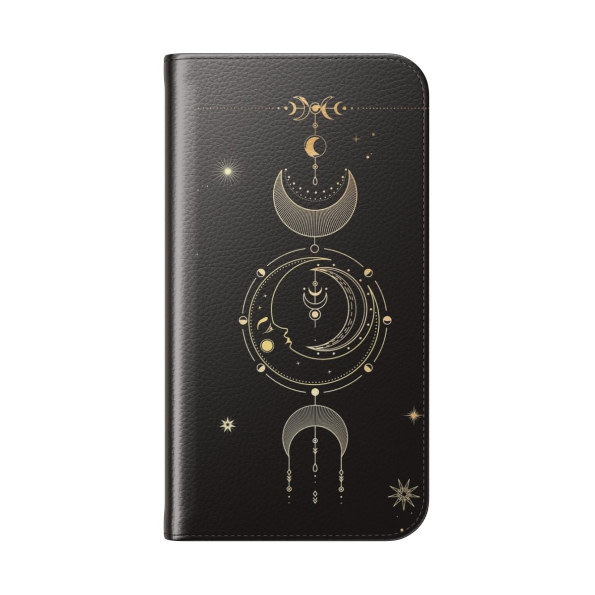 Mystical moon tarot card phone case cover - Folded Back