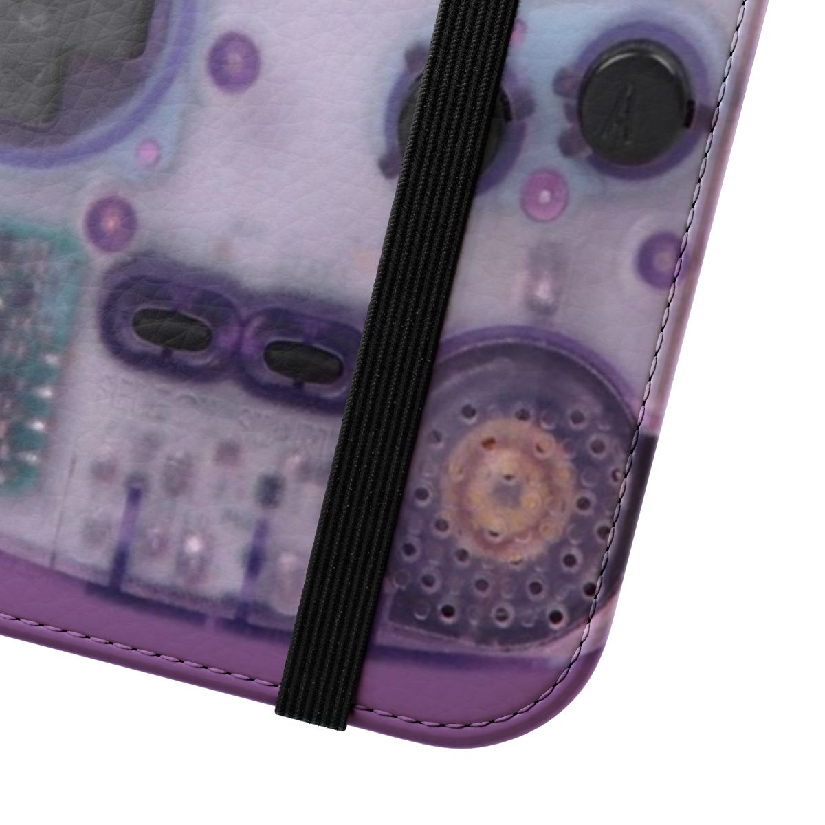 Retro-inspired phone case with gameboy color-style design - Close Up