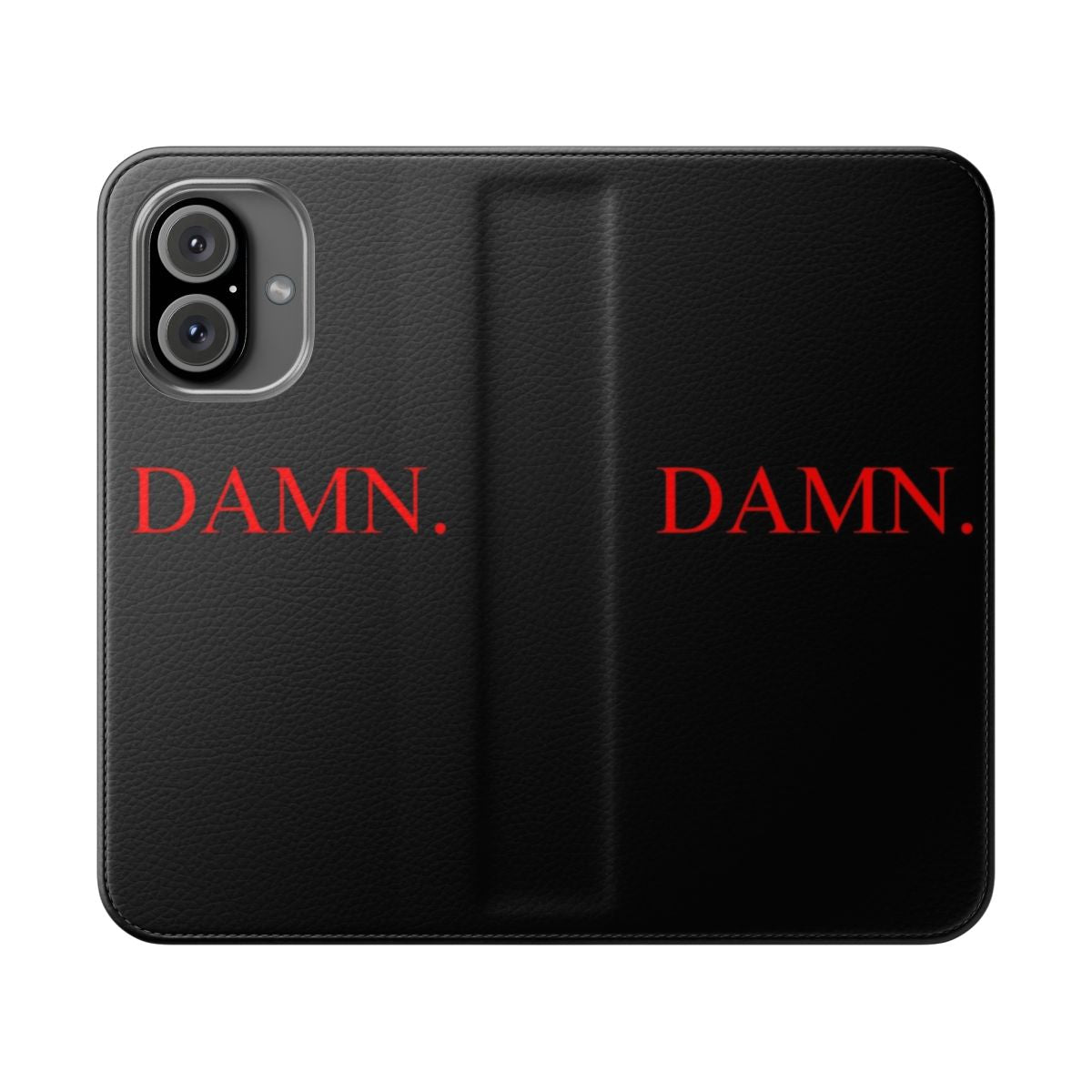 Kendrick Lamar inspired red and black flip cover phone case