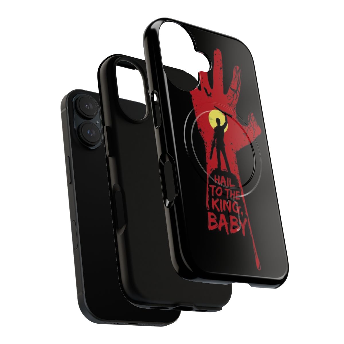 Magnetic tough phone case featuring Ash Williams from the Evil Dead/Army of Darkness franchise - Layers