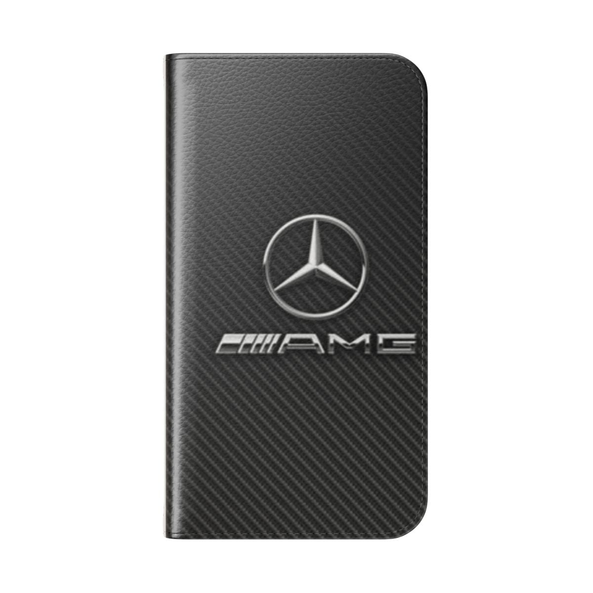 Luxurious AMG-inspired phone case with flip cover design - Folded Back