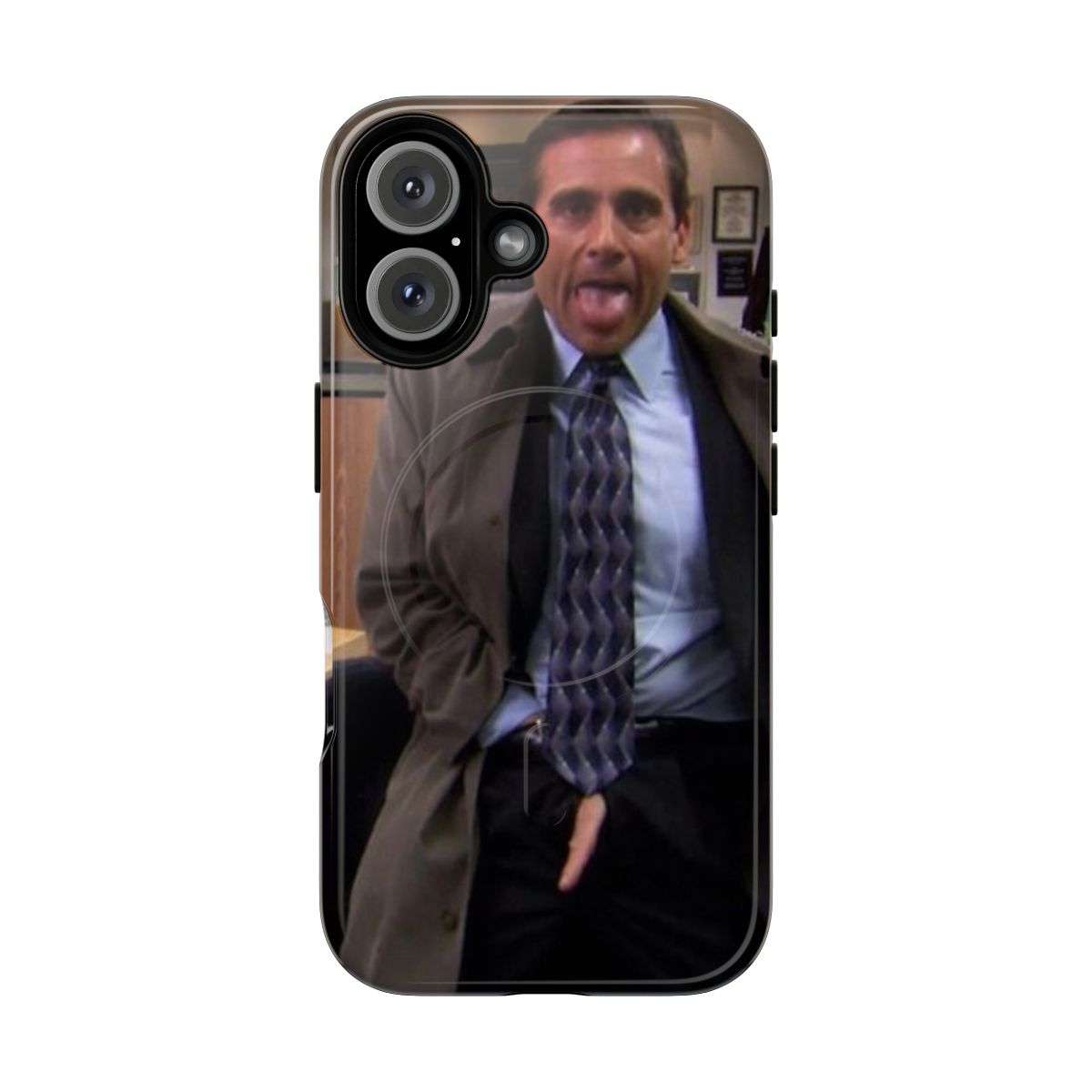 Tough phone case with Michael Scott from The Office design