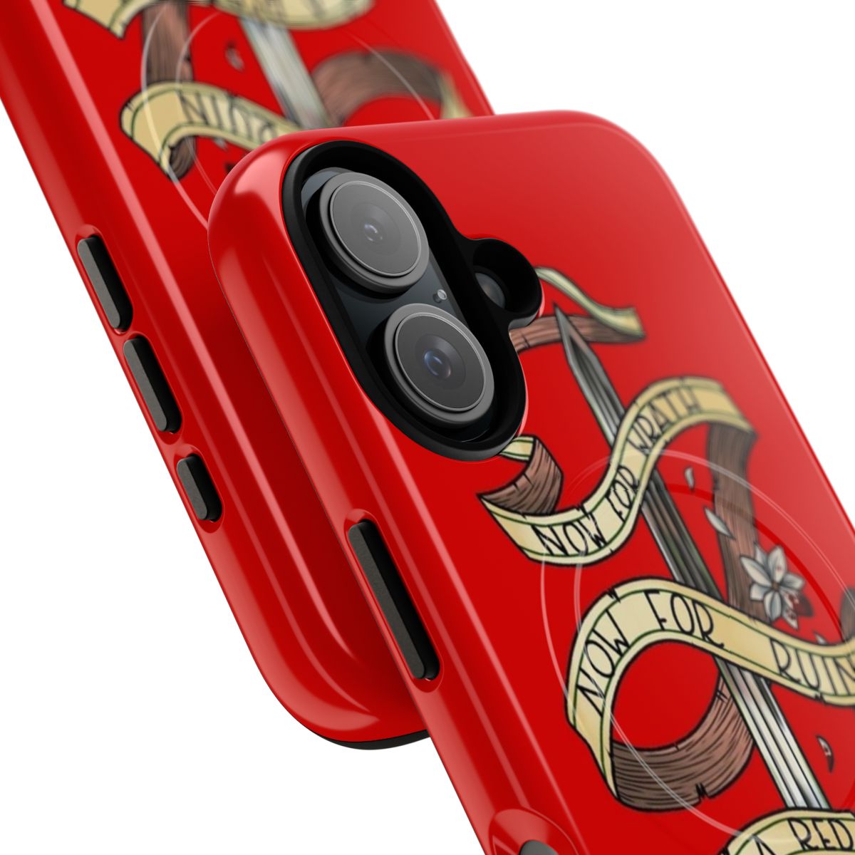 Magnetic tough phone case featuring Lord of the Rings-inspired design - Detail