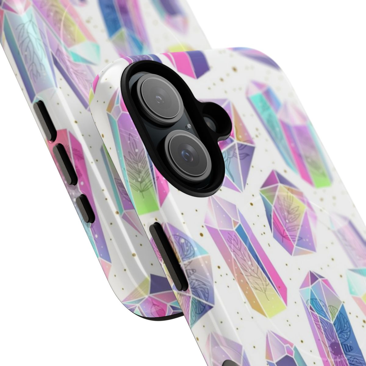 Magnetic phone case with a beautiful floral pattern design for tough protection. - Detail