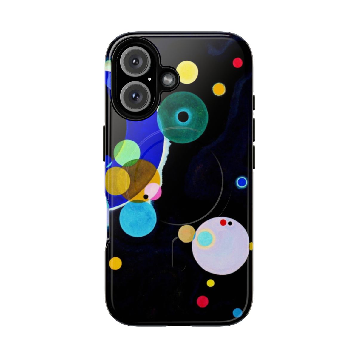 "Several Circles" inspired abstract art phone case featuring Wassily Kandinsky's iconic artwork