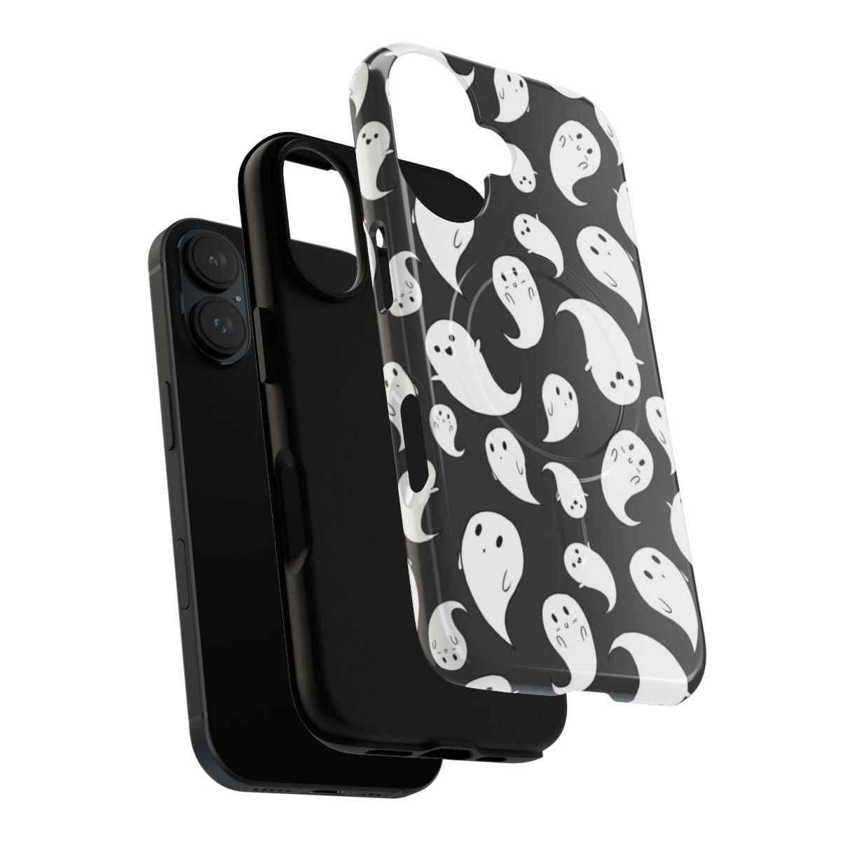 Paisley patterned phone case with a magnetic tough design for spooky season - Layers