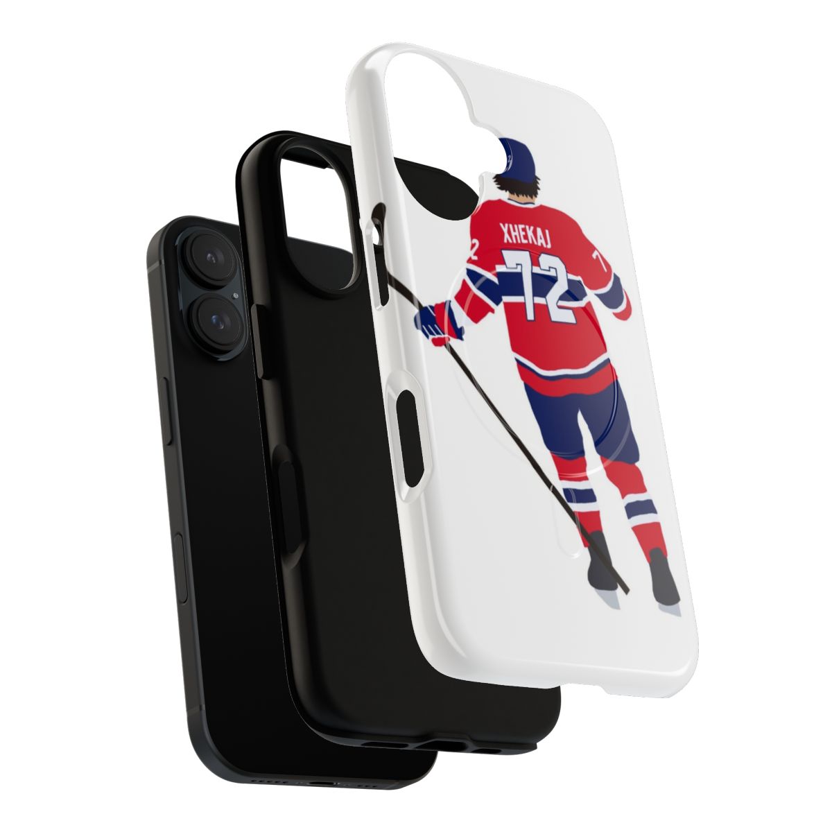 Arber Xhekaj inspired magnetic tough phone cases featuring the Montreal Canadiens logo - Layers