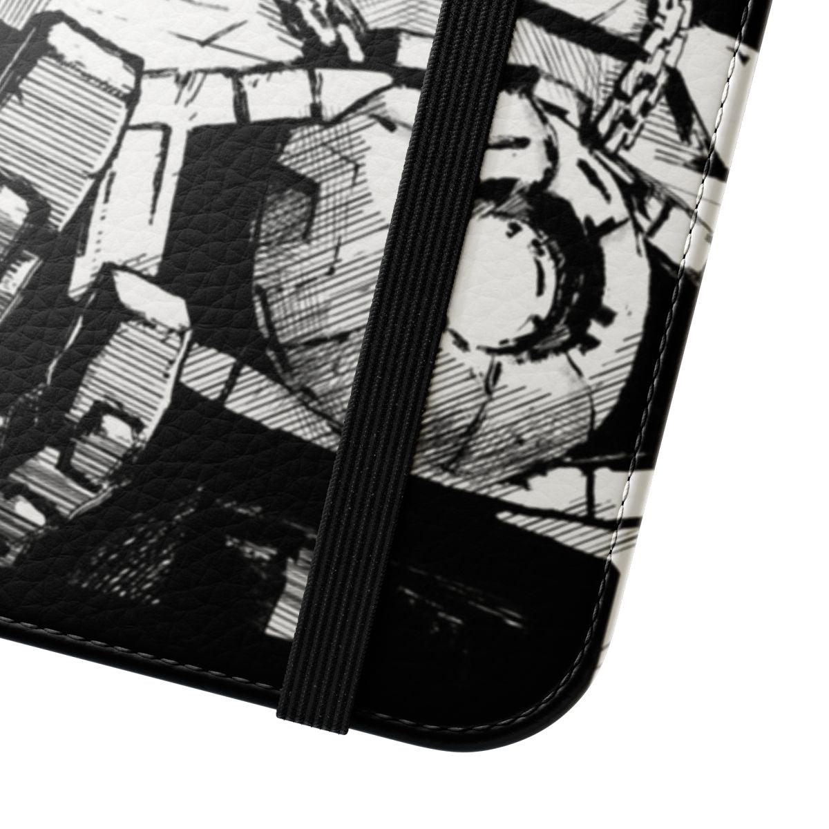 Transformers-themed Galvatron flip cover phone case - Close Up