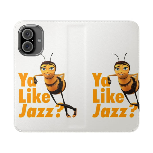 Bee Movie Themed Flip Phone Case with Funny Meme Design