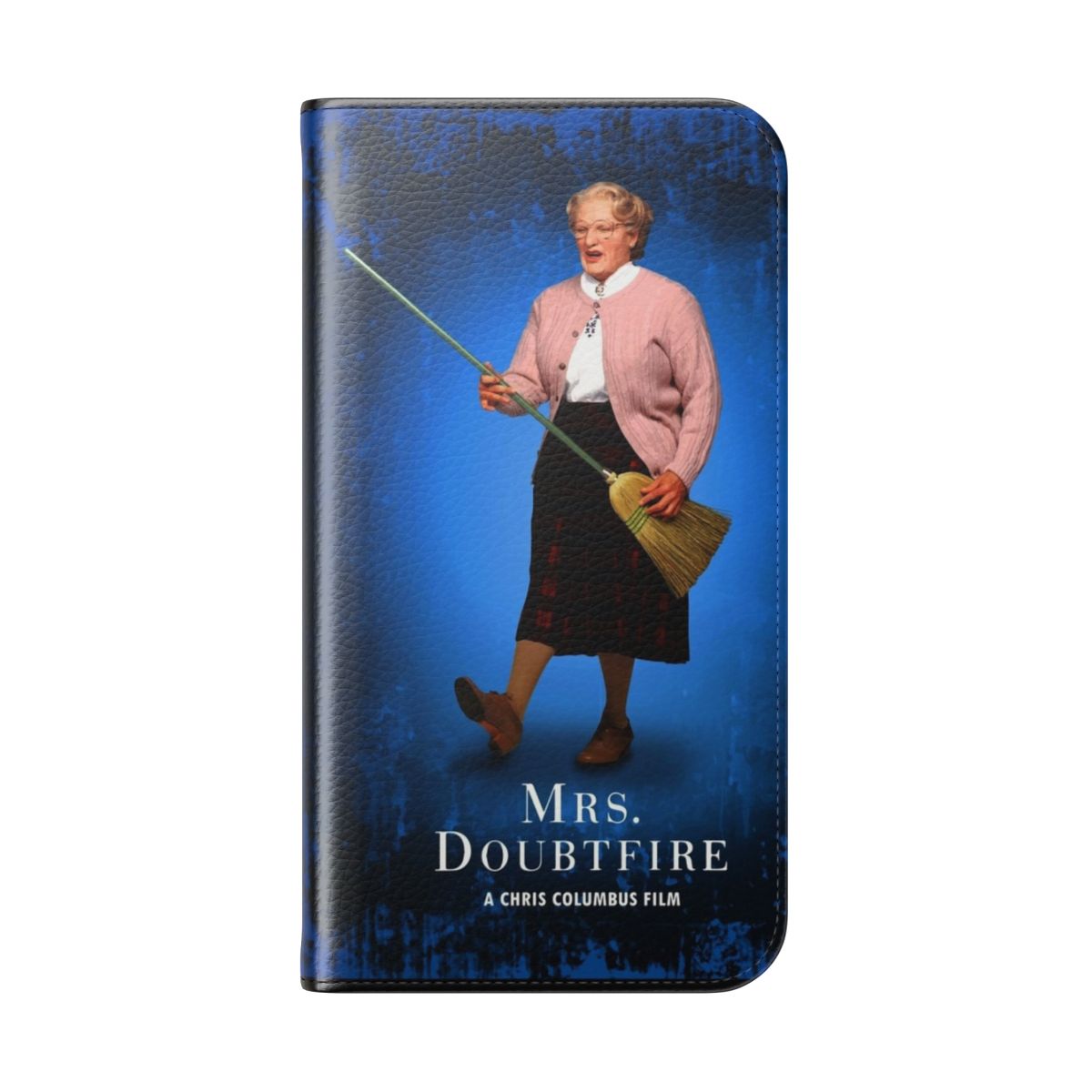 Mrs. Doubtfire-inspired flip cover phone case - Folded Back