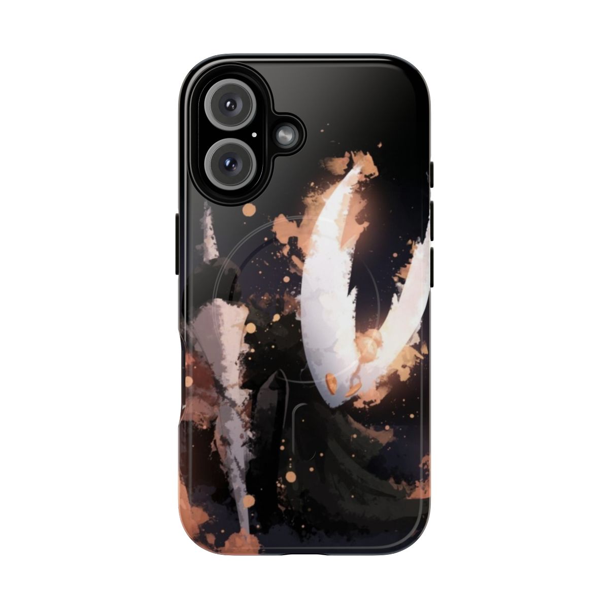 Watercolor Hollow Knight fan art on a magnetic tough phone case