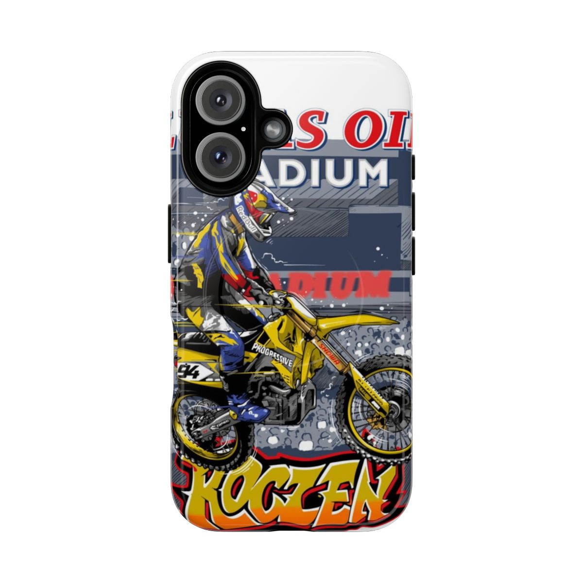 Kickstart Kenny inspired magnetic tough case for motocross and supercross fans