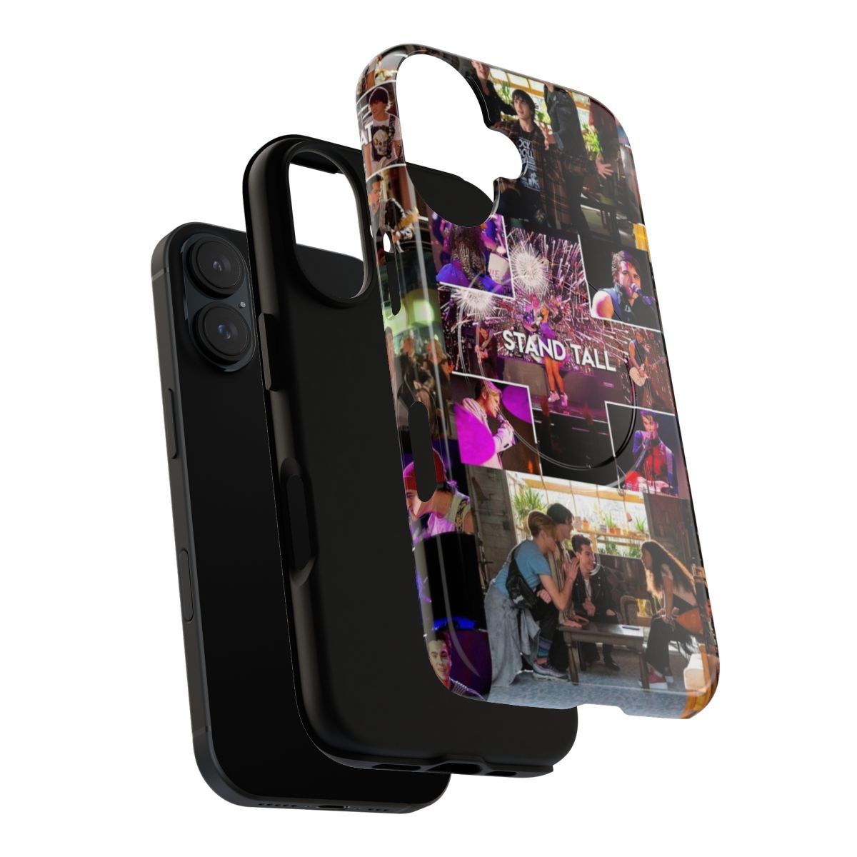 Collage-style phone case featuring characters from the Netflix TV show Julie and The Phantoms - Layers