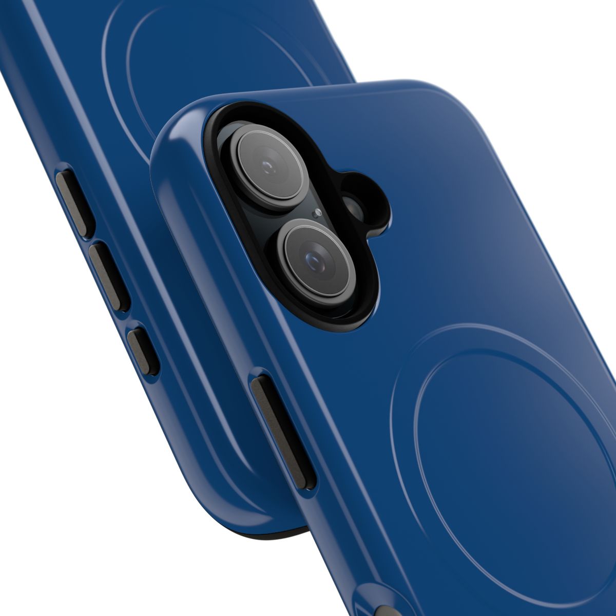 Magnetic tough phone case in Pantone Classic Blue color - Detail