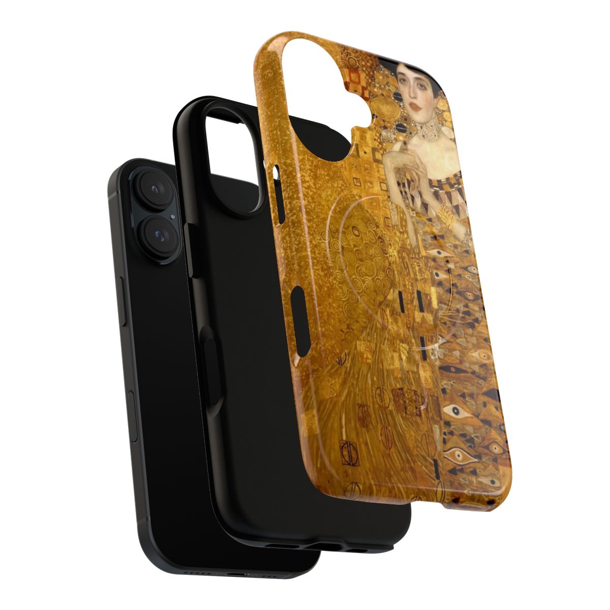 Artistic phone case with Gustav Klimt's painting "Woman in Gold" - Layers