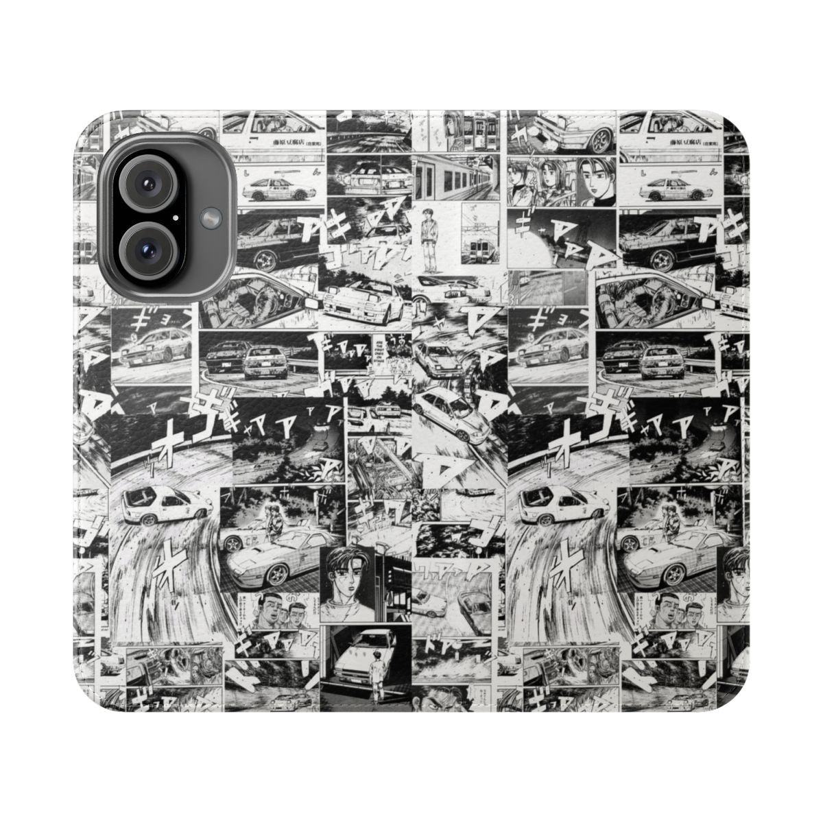 Customizable phone case with Initial D anime car design