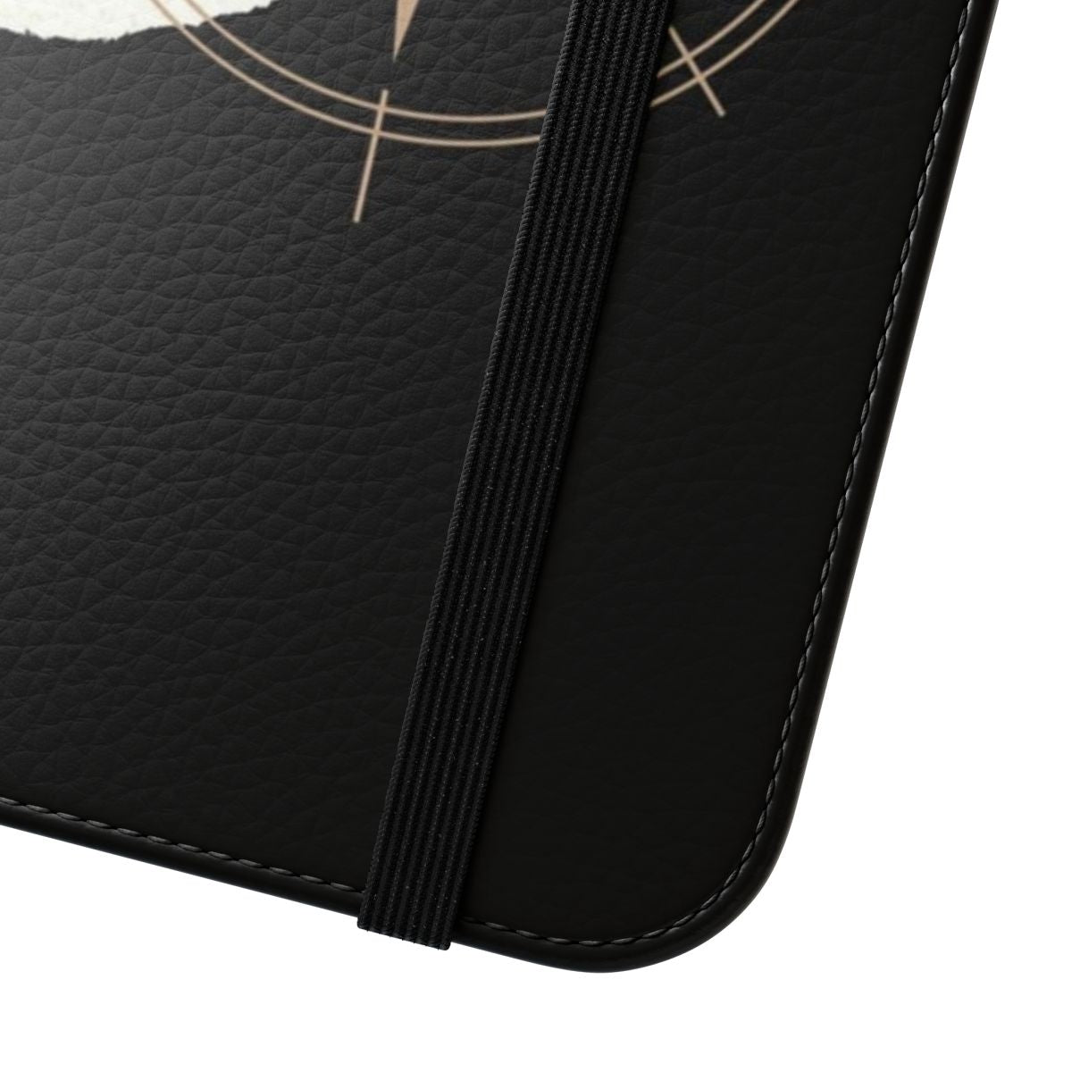 Flip cover phone case with compass design for ATEEZ fans - Close Up