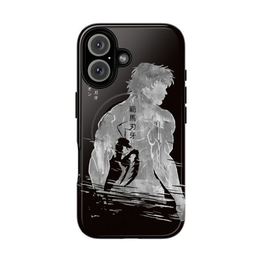 Tough phone case with a martial arts inspired design, perfect for Baki the Grappler fans