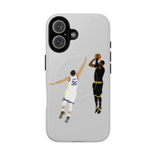 Kyrie Irving Clutch Shot Over Stephen Curry Magnetic Tough Phone Case