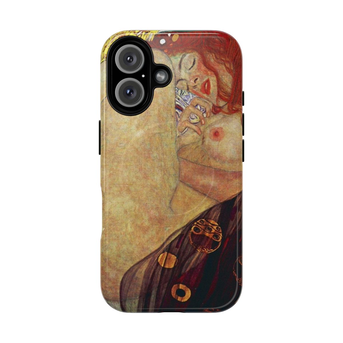 Artistic phone case featuring Gustav Klimt's famous painting "Danaë"