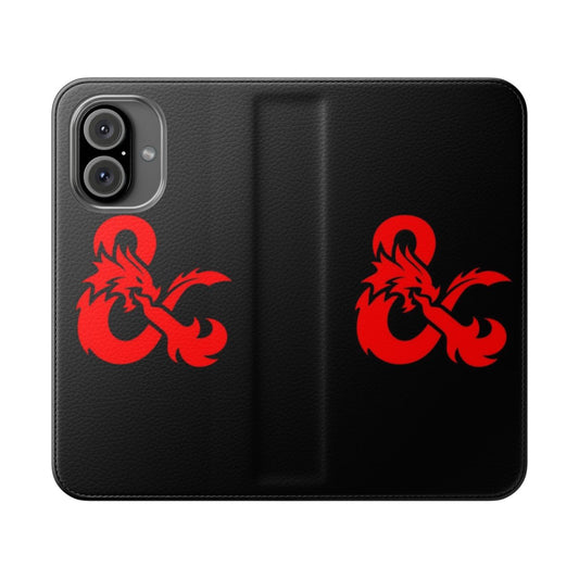 Dungeons & Dragons inspired phone case featuring the iconic logo and fantasy elements