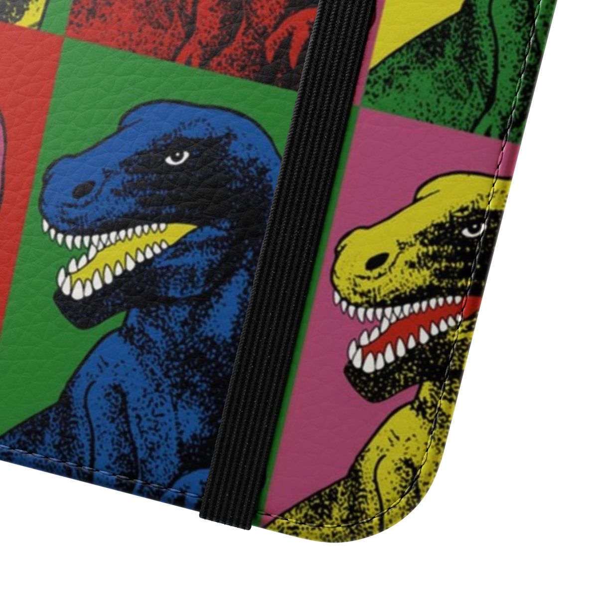 Vibrant dinosaur pop art design phone case for smartphones - Close Up