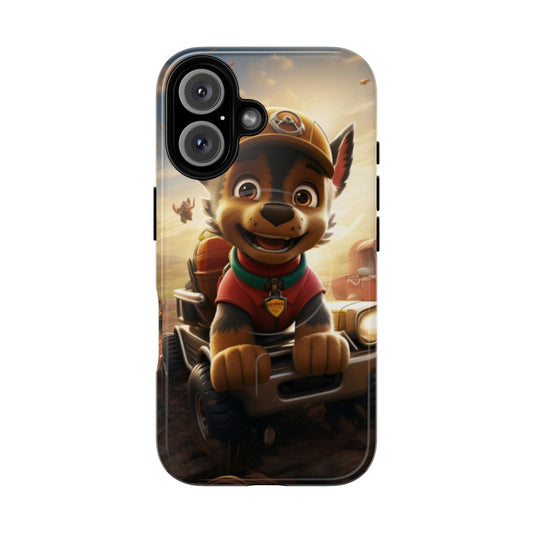 Paw Patrol Chase Themed Magnetic Tough Phone Case