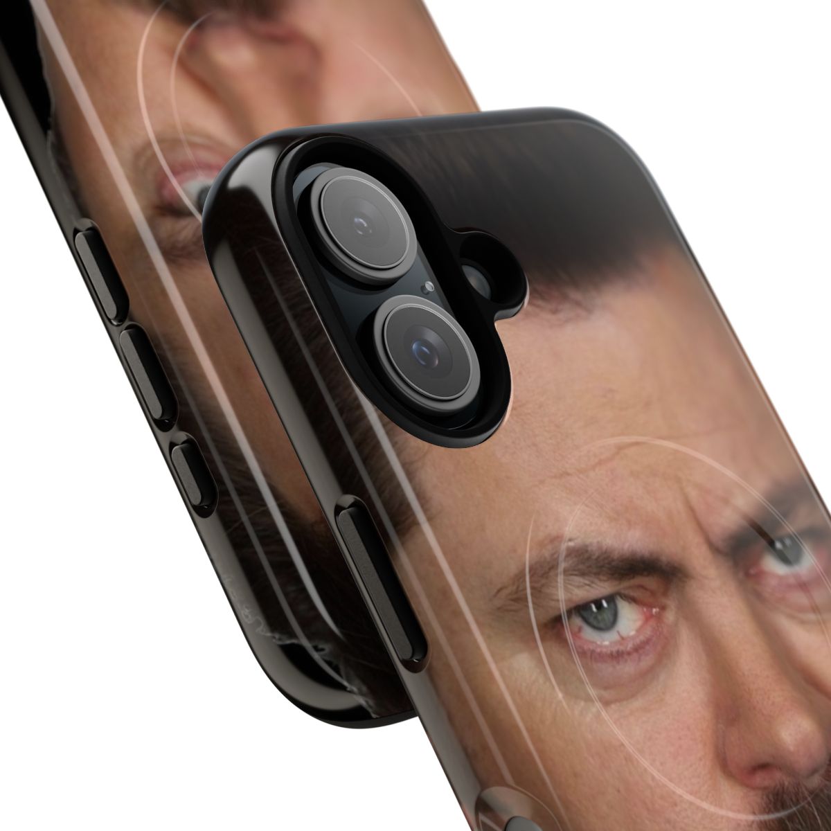 Magnetic tough phone case featuring Ron Swanson and other Parks and Recreation characters - Detail