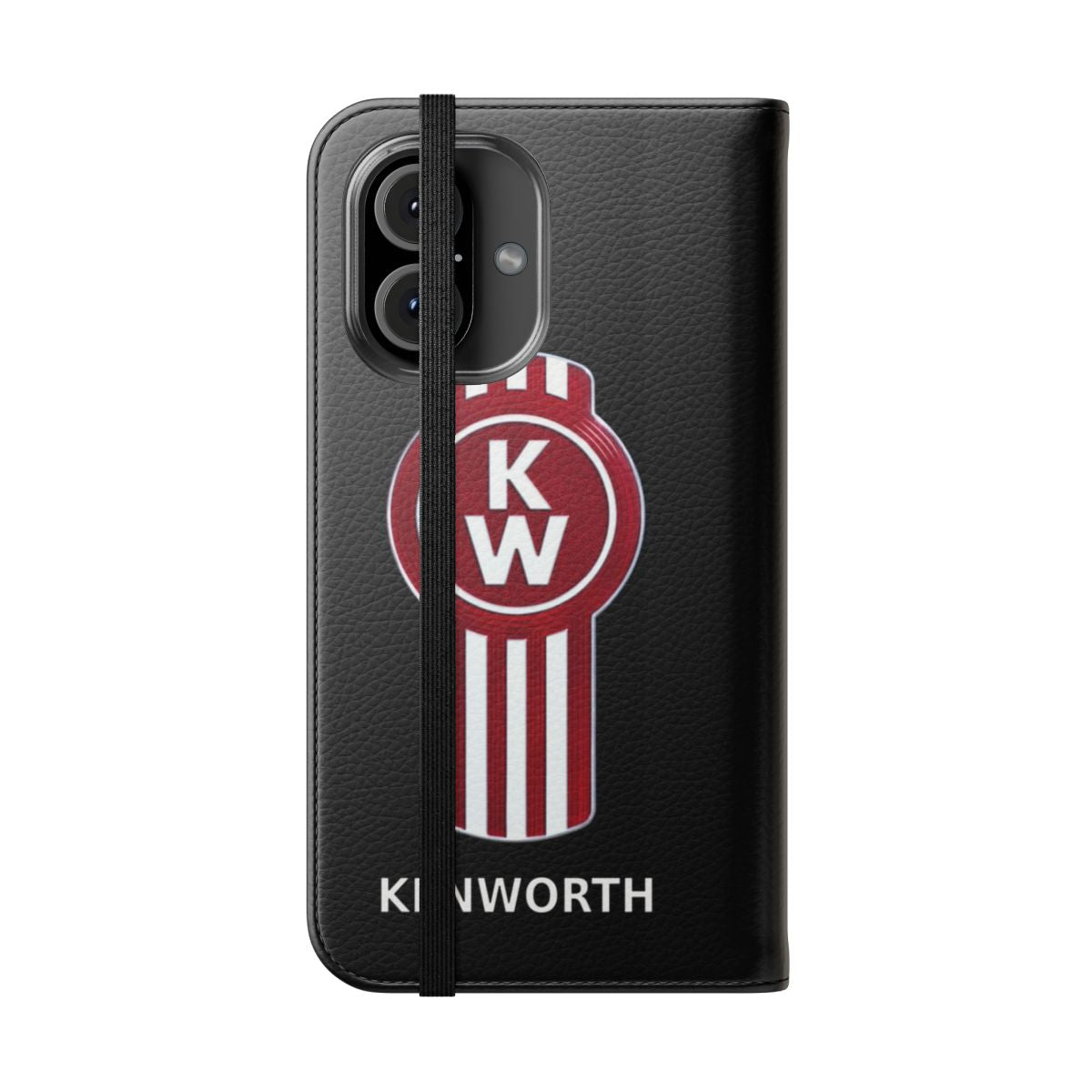 Kenworth Flip Cover Phone Case for Trucks and Truckers - Folded Front