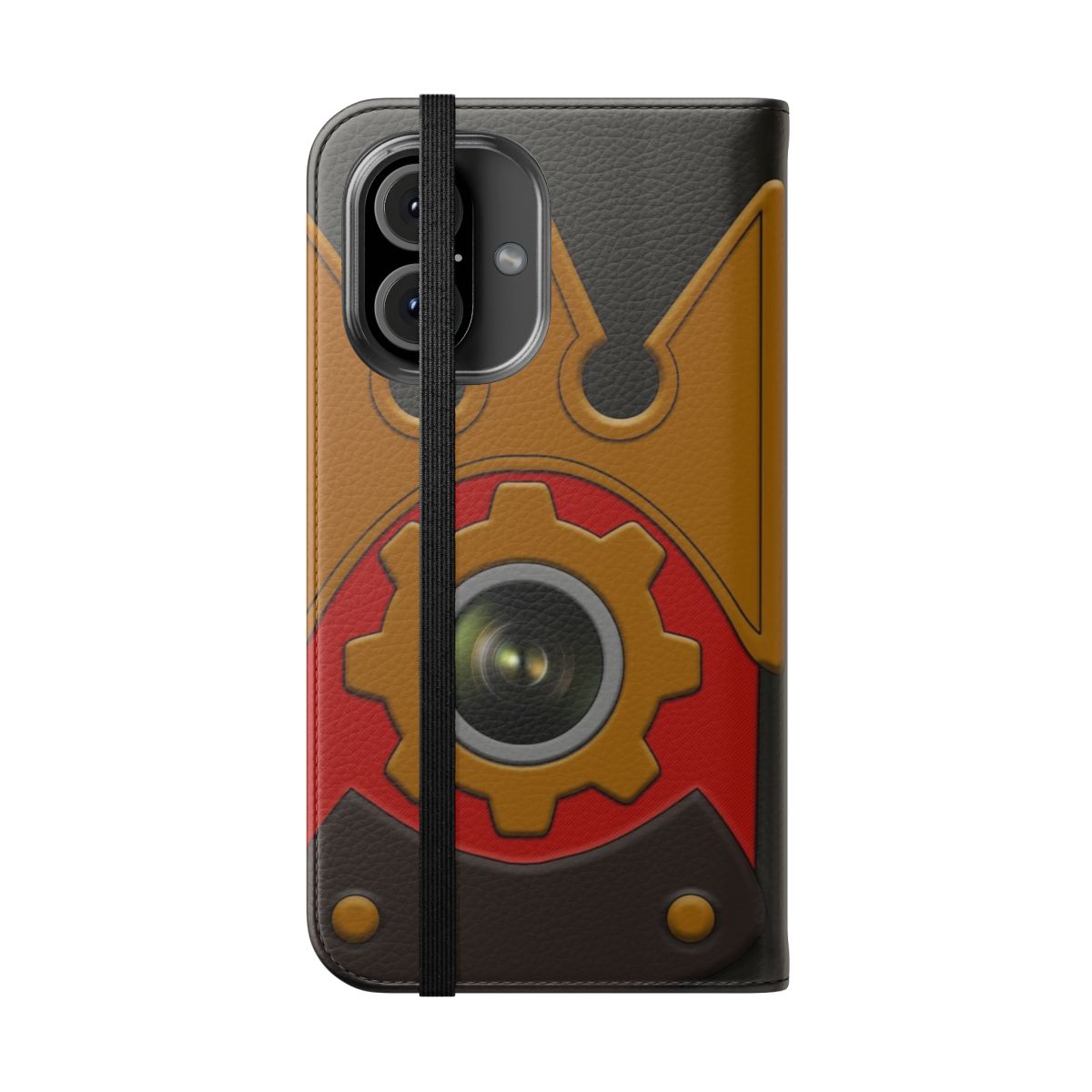 Kingdom Hearts Sora Flip Cover Phone Case with Camera Lens Design - Folded Front