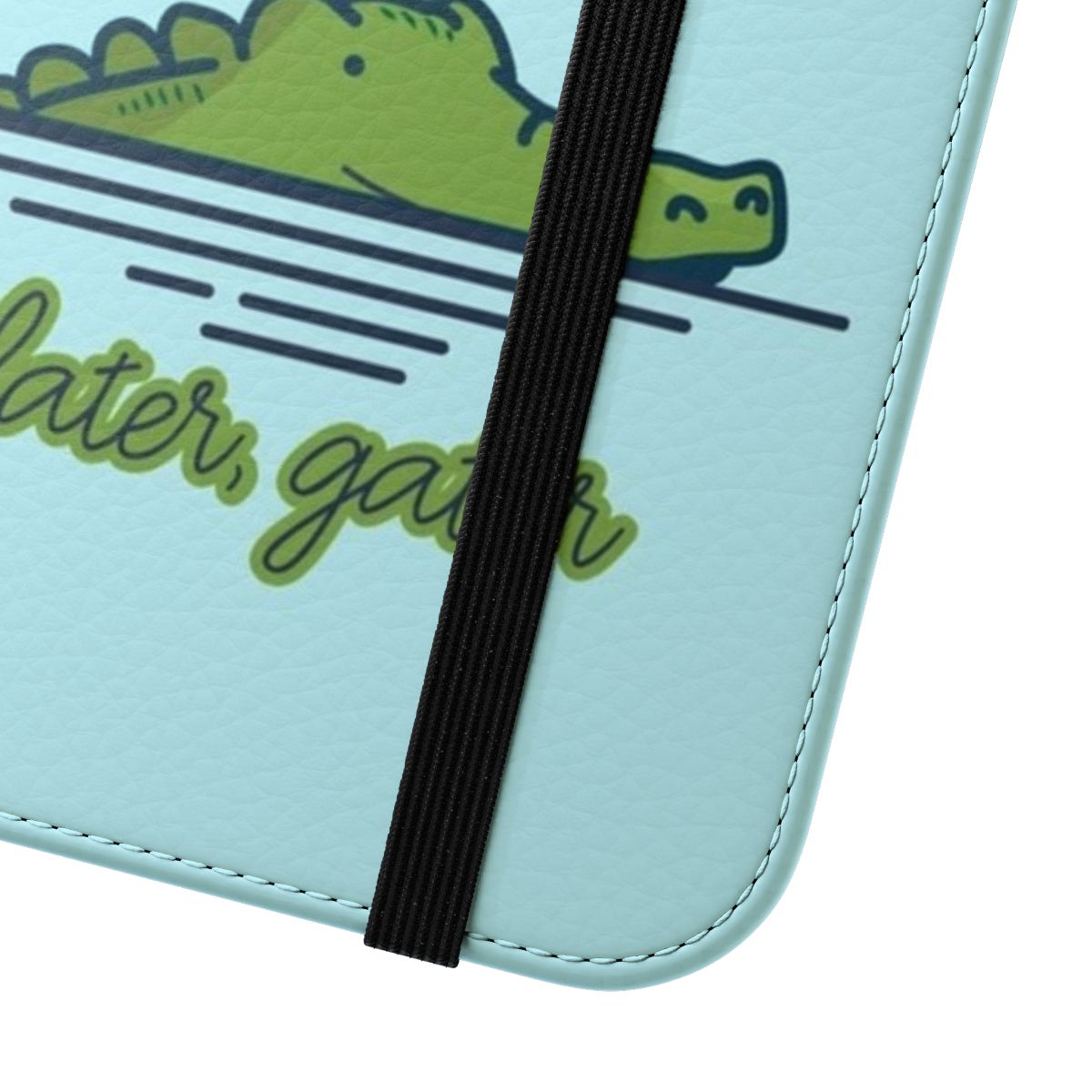 Durable phone case with a gator/alligator design for nature lovers - Close Up