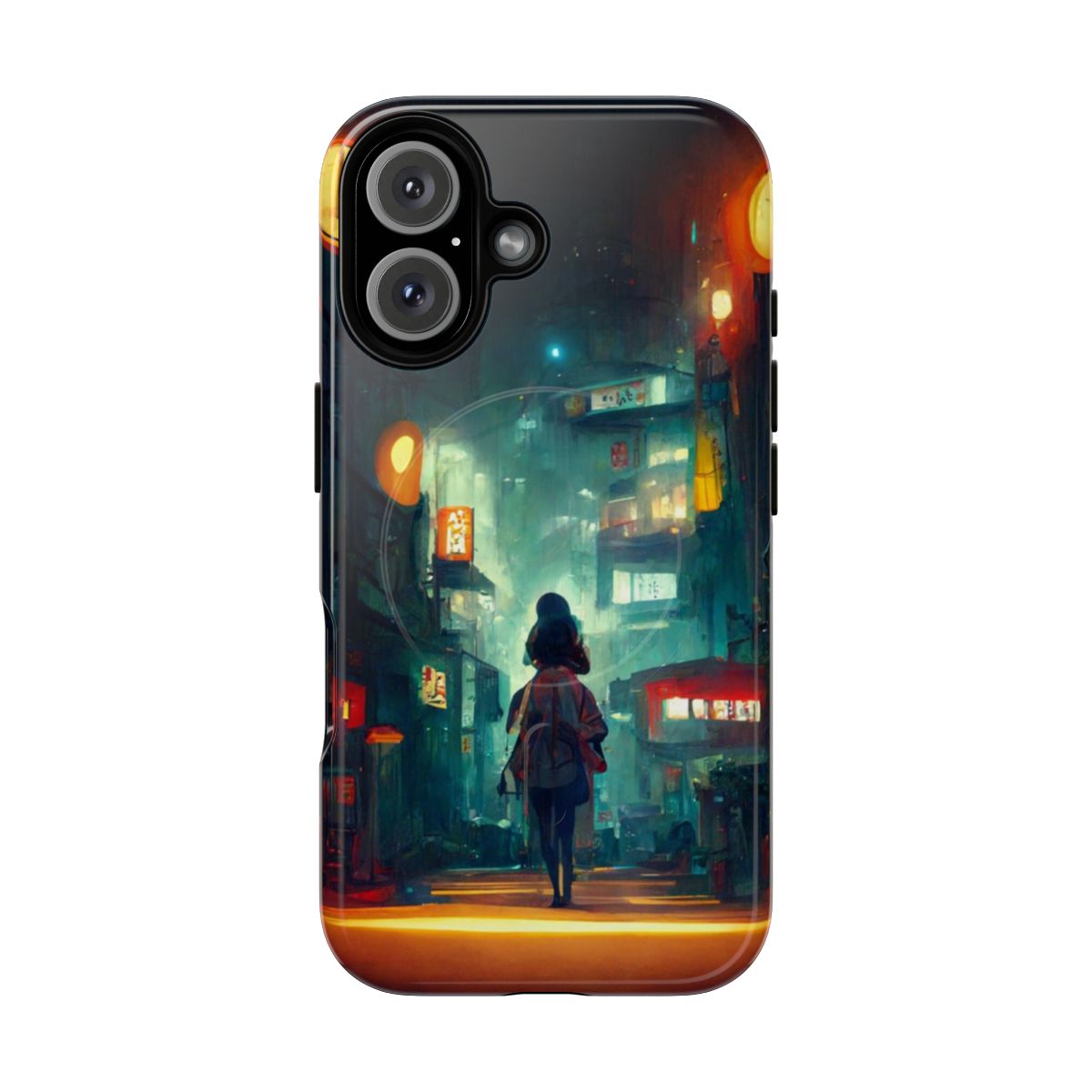 Spirited Away-inspired magnetic tough phone case featuring fan art design