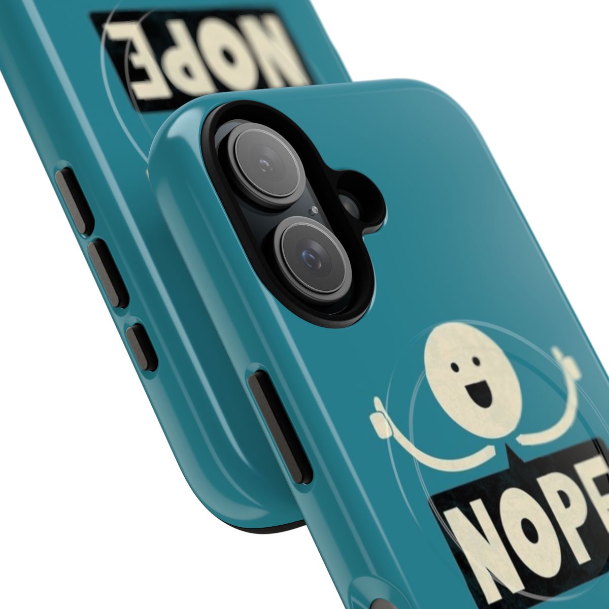 "Nope Magnetic Tough Cases - Minimalist and Funny Phone Case" - Detail