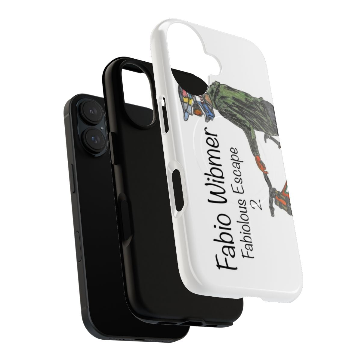 Durable phone case with Fabio Wibmer-inspired design for mountain biking enthusiasts - Layers