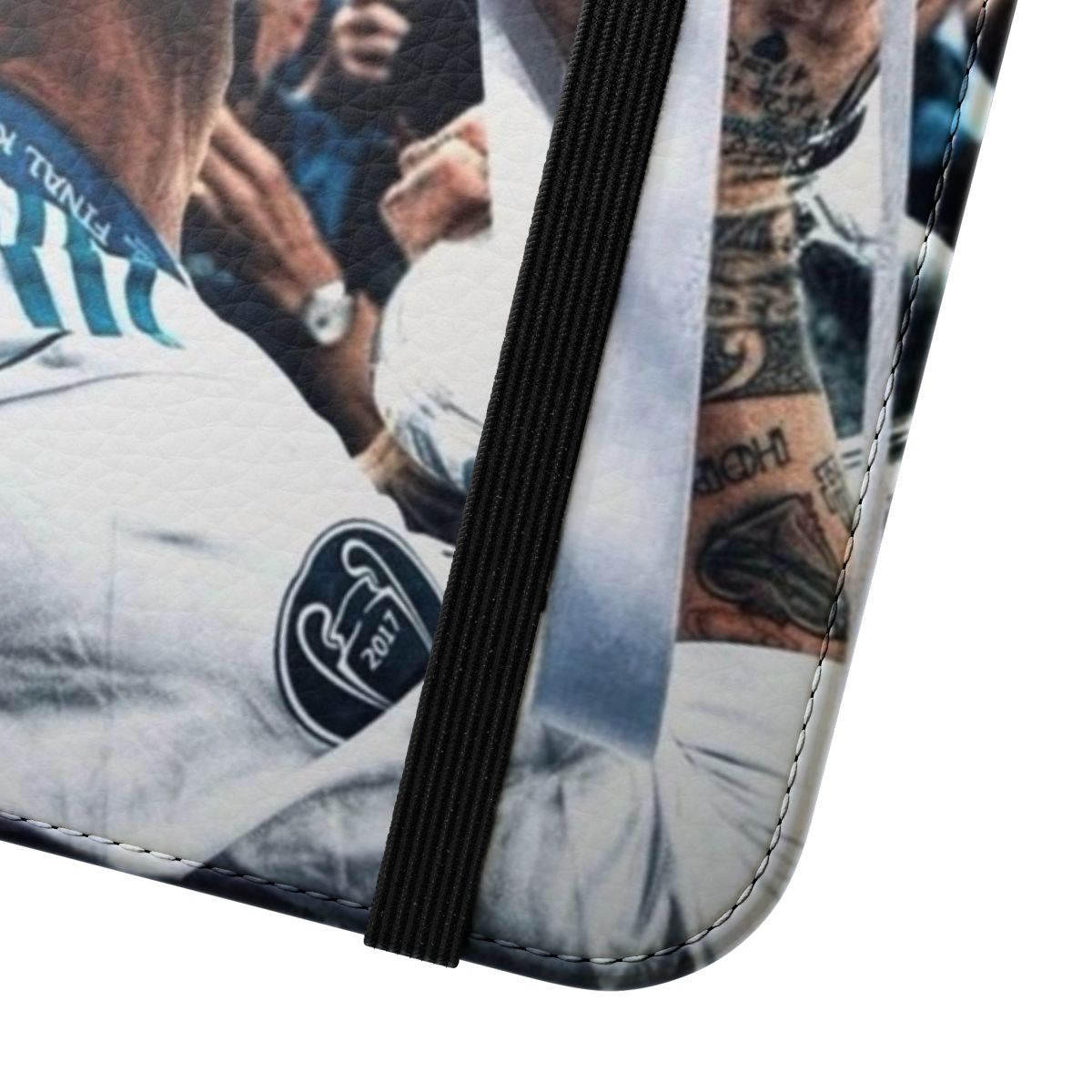 Sergio Ramos Inspired UCL Flip Cover Phone Case - Close Up