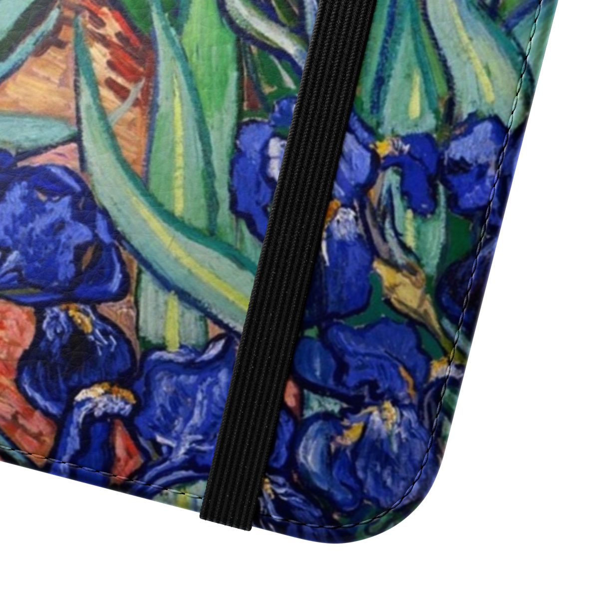 Irises phone case featuring the iconic artwork by Vincent van Gogh - Close Up