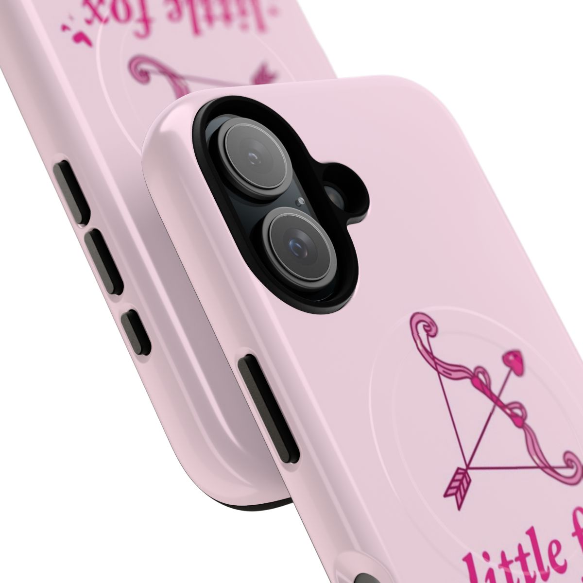 A pastel-colored magnetic tough phone case featuring the book cover of "Little Fox - Once Upon a Broken Heart" - Detail