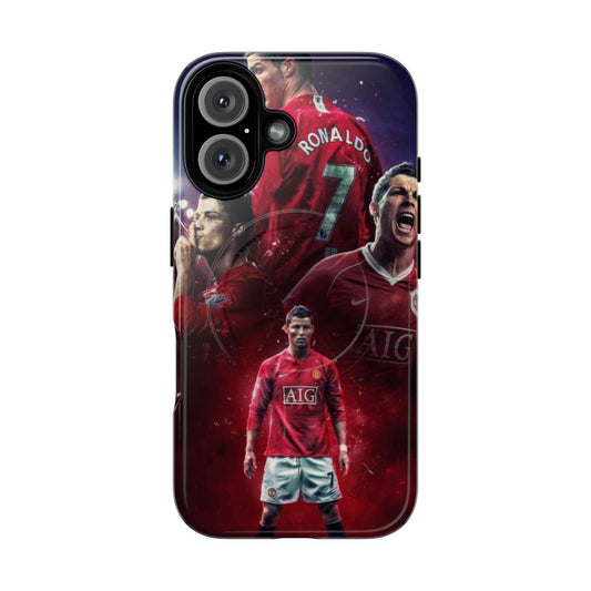 Cristiano Ronaldo inspired magnetic tough phone case with Portugal soccer graphics