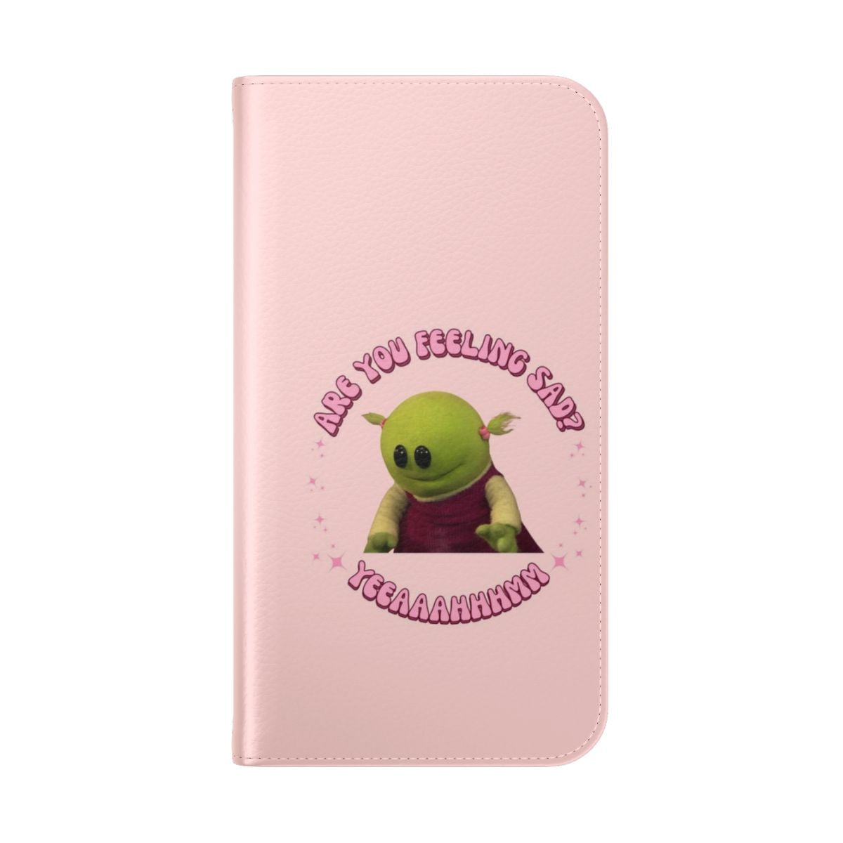 Flip phone case featuring the character Mona from the animated series Nanalan - Folded Back