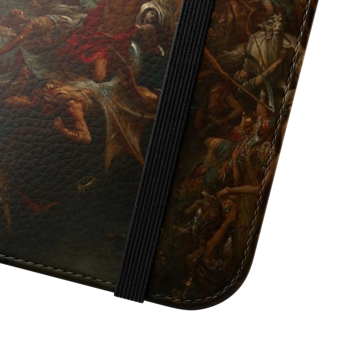 Gustave Doré inspired Christian art phone case featuring "The Triumph of Christianity over Paganism" - Close Up