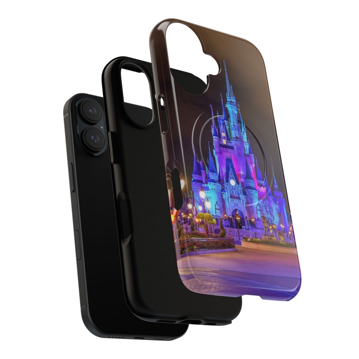 Colorful and protective phone case featuring a Disney castle design - Layers