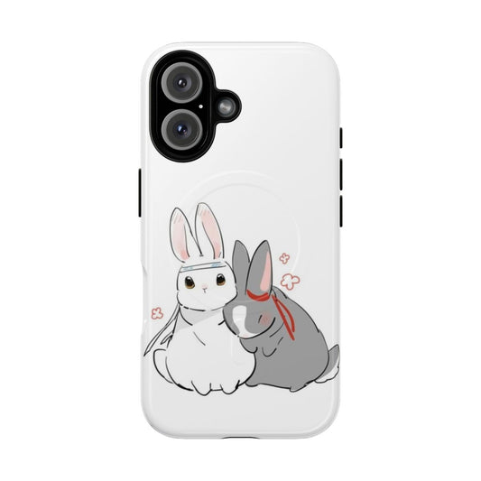 Untamed MDZS Wangxian Bunnies Magnetic Tough Phone Case